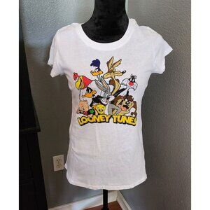 Looney‎ Tunes Girls T-shirt Size XL White New Without Tag